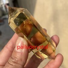 50g+ Natural Citrine Obelisk Quartz Crystal Double Point Wand Reiki Healing 1pcs picture