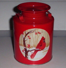 Milk Pail  Cardinal Cookie Candy Tin picture