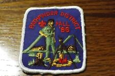 BOY SCOUT PATCH 1986 PATHFINDER DIST. FALL NORMAN ROCKWELL STANDING SCOUTMASTER picture