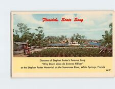 Postcard Way Down upon de Swanee Ribber Diorama Stephen Foster Memorial FL USA picture