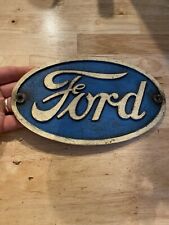 Henry Ford Motor Plaque Sign Patina Hotrod Mustang Auto Truck Car F150 CAST IRON picture
