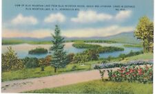 Blue Mountain Lake From Blue Mountain House Adirondacks Linen 1940 NY  picture