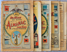Group of Five 1921-1939 Dr. Miles Almanacs & Medicines Booklet picture