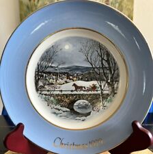 Avon DASHING THROUGH THE SNOW 1979 Vintage Christmas Plate Series 7th Edition picture