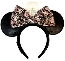 Disney Animal Kingdom Loungefly Minnie Minnie Headband Ears Pink Safari - NEW picture
