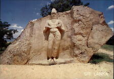 Sri Lanka statue 'portrait' of a King Polonnaruwa ~ unused postcard  sku071 picture