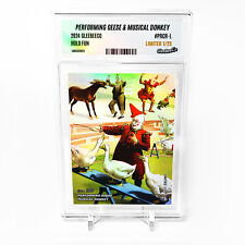 PERFORMING GEESE & MUSICAL DONKEY Card GleeBeeCo Holo Fun #PRCR-L Limited to /25 picture