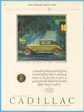 1927 Cadillac Victoria Coupe Vintage Print Ad General Motors GM Detroit MI picture