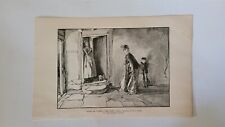 Here be Finery She Said E.A. Edwin Austin Abbey Drawing 1884 HW Sketch Print picture