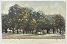 East Park & Wayne Monument Erie PA Pennsylvania Antique Early 1900s Postcard picture
