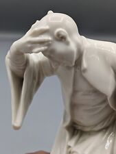 1700s Antique Nymphenburg Blanc de Chine Monk Porcelain Figurine by Bustelli 6