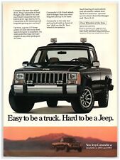 1986 Jeep Comanche Print Ad, 4x4 Pickup Truck Four Wheeler of the Year Desert picture