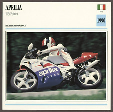 Aprilia 1990 125 Futura  Edito Service Atlas Motorcycle Card picture