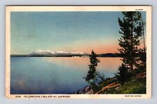 Yellowstone National Park, Mount Sheridan, Series #10116, Vintage c1939 Postcard picture