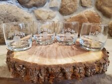 Jim Beam Logo Whiskey Glasses 3.25