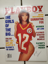 Jennifer Allen signed October 1996 Playboy magazine, COA picture
