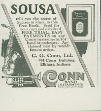1924 Conn Band Instruments Sousa Success In Music Book Vtg Print Ad A1 picture