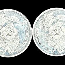 Vintage 1981 Mardi Gras Coins Jerusalem Temple Clown Unit Doubloons Lot of 2 picture
