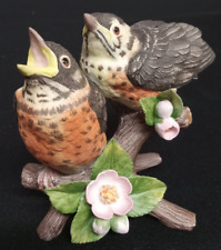 AUTHENTIC 1991 LENOX BABY ROBINS THE GARDEN BIRD COLLECTION FINE PORCELAIN NIB picture