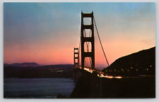Postcard San Francisco, California, The Golden Gate Bridge At Sunset A91 picture