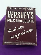 Vtg Hershey's Milk Chocolate Advertising Display  1 lb 5 oz Empty Box  picture