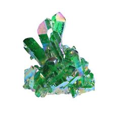 50-120g Natural Healing Green Aura Crystal Titanium VUG Quartz Cluster Specimen picture