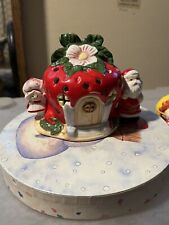 Vintage 1980 Strawberry Shortcake Lighted Ceramic House picture