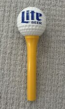 Vintage Miller Lite Beer Tap Handle, Golf Ball On Tee Man Cave picture
