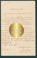 Letter Legendery Jewish Austrian  Poet Karl Isidor Beck 1817 - 1879 picture