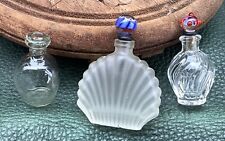 Lot Of 3 Miniature Glass Bottles picture