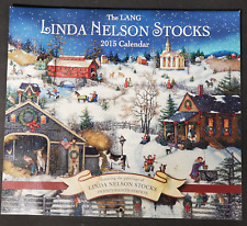 2015 LANG LINDA NELSON STOCKS Calendar Frame the FOLK ART 28th Edition Envelope picture