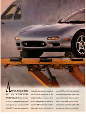 Mazda RX-7 FD Silver Rotary Car 1992 Vintage 2 Pg Print Ad Original Man Cave picture