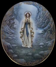 Vintage Our Lady of Lourdes Oval Plate From The Bradford Exchange 1994 picture