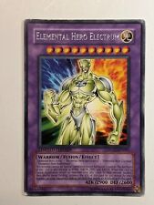 Yugioh Card **Elemental Hero Electrum** Limited - MDP2-EN001 - LP - Rare - Scans picture