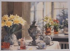 Artist Grand Duchess Olga Romanov Tea Porcelain Russian samovar modern postcard picture