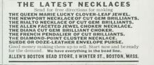 1928 Make Latest Necklaces At Home Allens Boston Bead Store Vintage Print Ad PR4 picture