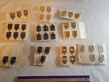 40 US Military Army - Chevron Rank Pins , Assorted Lot,  Black And Gold Unused  picture