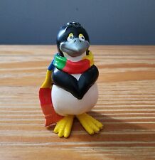 1987 Sea World Penguin Plastic Souvenir Figurine Rainbow Scarf picture