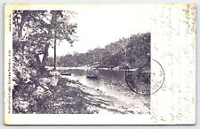 Sanitarium Lake Eureka Springs Arkansas Postcard c1907 Canoes picture