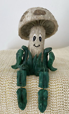 Vintage Mushroom Shelf Sitter Beige Green picture