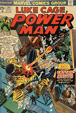 1974 LUKE CAGE POWER MAN COTTON-MOUTH VOL 1 - NO 20 MARVEL COMICS picture