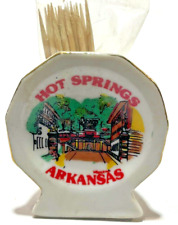 Vtg Arkansas Miniature Toothpick Holder 2.5
