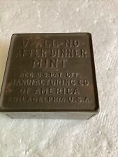 Antique V-All-No After Dinner Mint Tin Metal Box 1910 picture