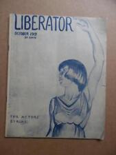1919 LIBERATOR Magazine October Socialist Marxist Max Eastman Actors Strike More picture