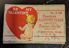 Antique Box Dennison Valentine Cupid Seals picture