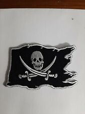 Jolly Rogers Calico Jack  Pirate Flag Iron On Sew On Embroidered Patch 3