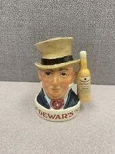 Royal Doulton Dewar's White Label Whiskey Decanter Toby Jug England 1st Edition picture