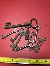 SKELETON KEYS - Barrel & Closed End Antique/Vintage Keys- Random Lot of 11 picture
