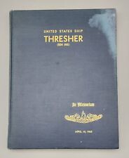 USS THRESHER SSN-593 1963 “In Memoriam”  Submarine Memorial Cruise Book picture