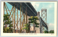 c1910s Ambassador Bridge Windsor Canada Antique Postcard picture